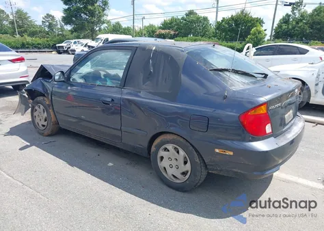 2005 Hyundai Accent Gls/Gt из США, поврежденный, VIN KMHCG35C35U366124